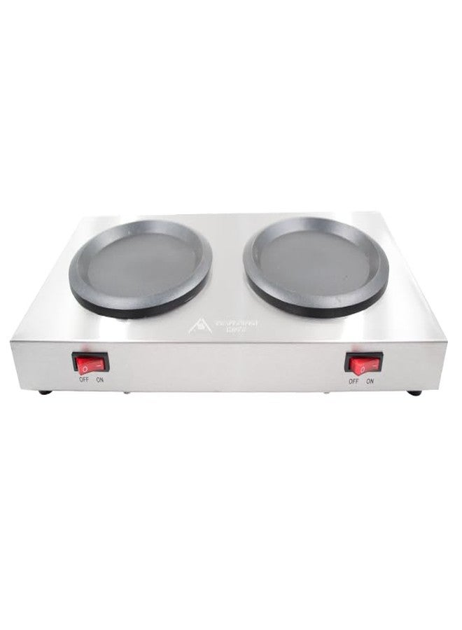 FUJIDENSO Commercial Coffee Decanter Warm Plate (Dual Plate), Stainless Steel Structure with Non-Stick Aluminum Plate Shaped for Standard Decanter, Ideal for Cafe, Break Room, Buffet, Event and Commercial Use - Image 5